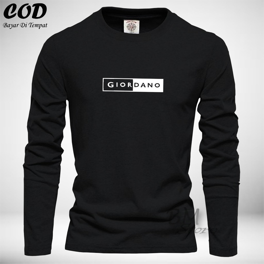 BM Store88 - Kaos Unisex Lengan Panjang Kaos Keren Pria Wanita Baju Casual Print Quality - Kaos Leng