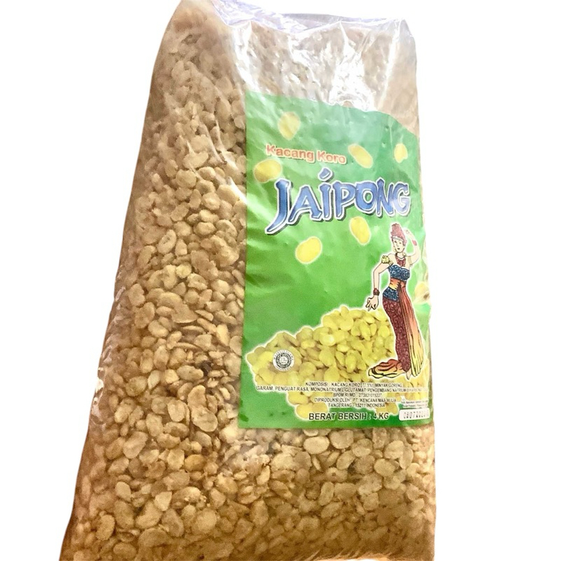 

1 BAL (4Kg) KACANG KORO KUPAS SUPER CAP JAIPONG / KACANG KORO KUPAS ASIN GURIH