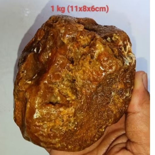 batu mani gajah madu full kristal (514)