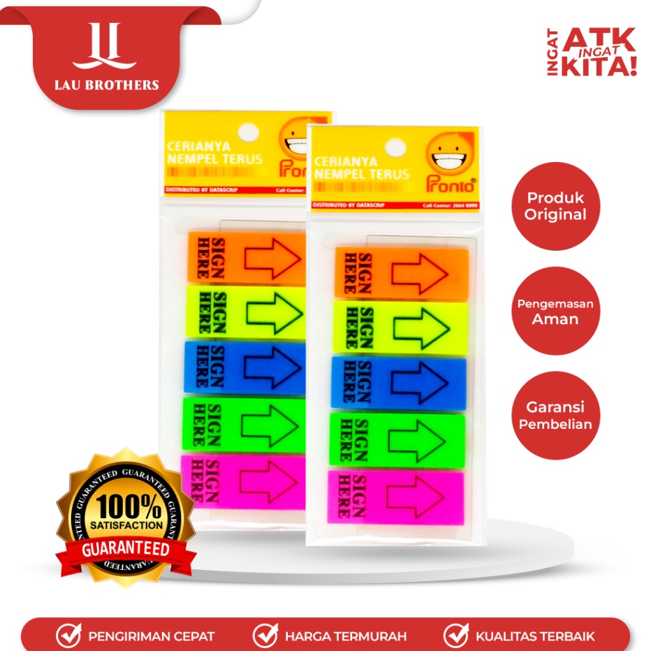 

Terjangkau PRONTO STICKY NOTE SN HERE 1PAD