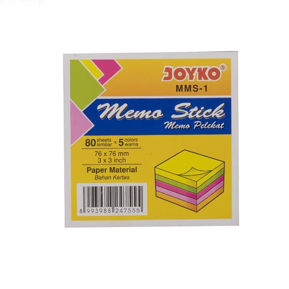 

Terbatas Joyko Sticky Note warna warni MMS 1