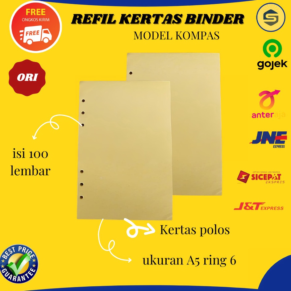 

KF7 Isi Refil Ulang Kes Binder Model Kompas Dan Leaf Ukuran A5
