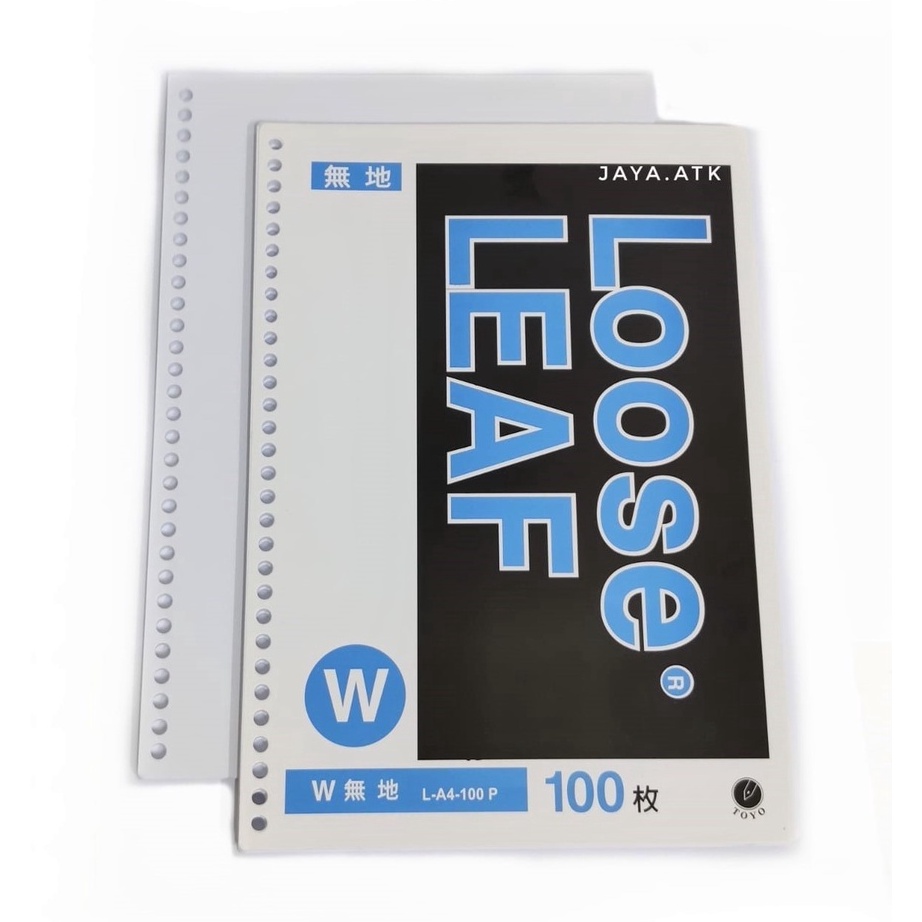 

KI3 KES BINDER LOOSE LEAF A4 3 RING POLOS 1 LBR ISI BUKU RING TOYO