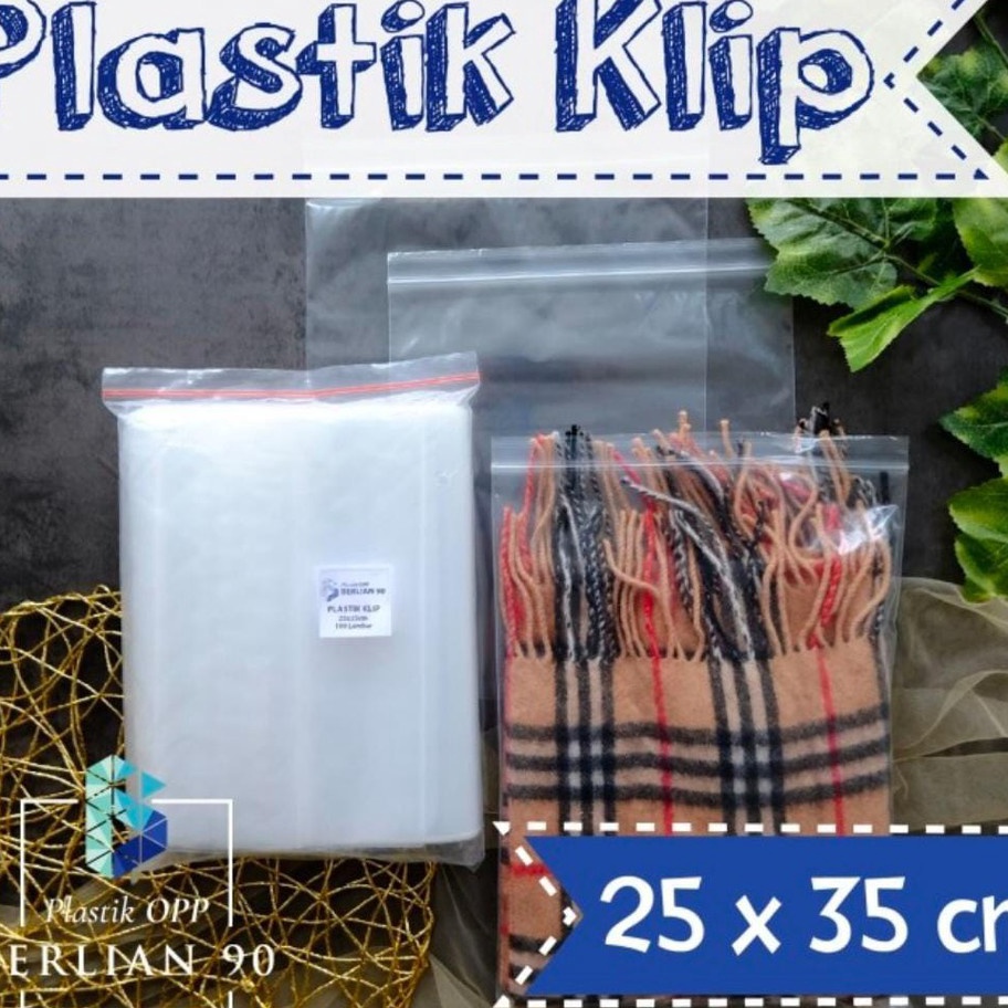 

KF7 Plastik Klip Ziplock 25 x 35 cm Kemasan Baju Garment