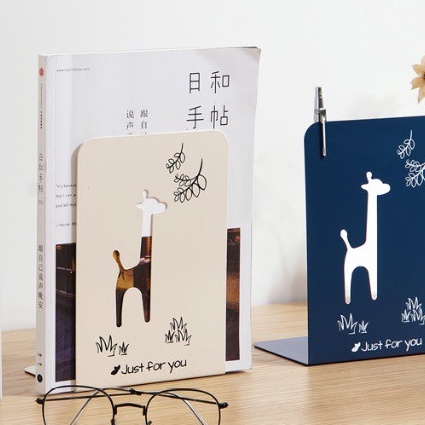 

KP8 2 pcs Pembatas Buku dengan Anti Slip Book Stands