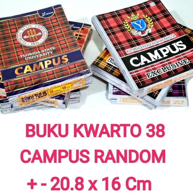 

Hemat Buku Tulis 38 Lembar Isi 1 Buku RANDOM CAMPUS