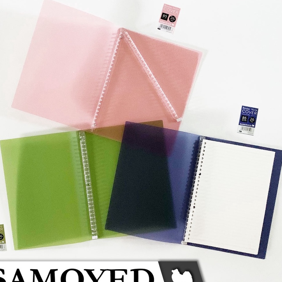

HJ6 Sampul Loose Leaf Binder Note Slim Cover B5 Samoyed CBNS51
