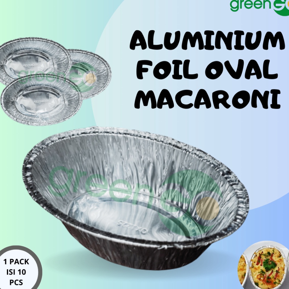 NEWPRODUCT ALUMINIUM FOIL OVAL MANGKOK MACARONI SPAGETI SCHOTEL ISI 1 PCS ALUMINIUM FOIL BULAT CUP K