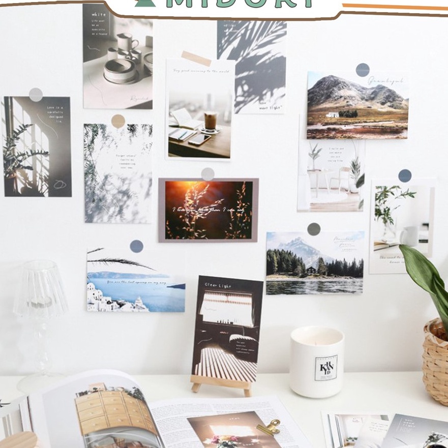 

FG2 MIDORI 15Pcs Scene Aesthetic POSTCARD Wall Deco B97
