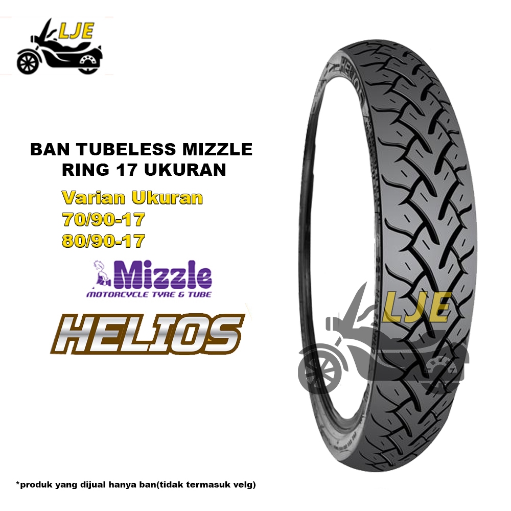 Ban Motor Tubeless ring 17 Mizzle Helios - Ban Baru Tubeless