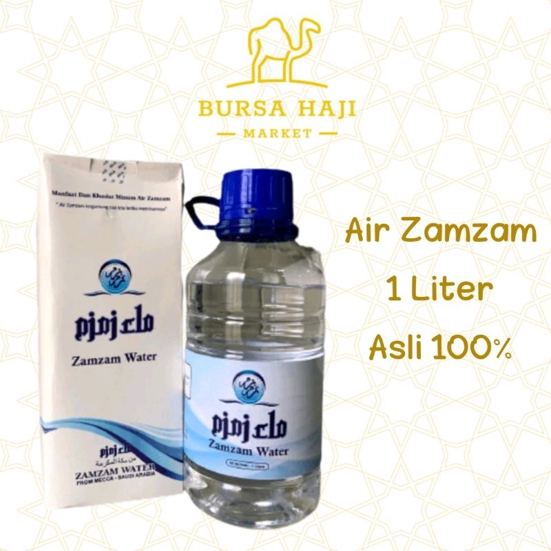 

Air Zam Zam Asli Isi 1 Liter 100% Original Tanpa Campuran | Oleh oleh Haji dan Umroh
