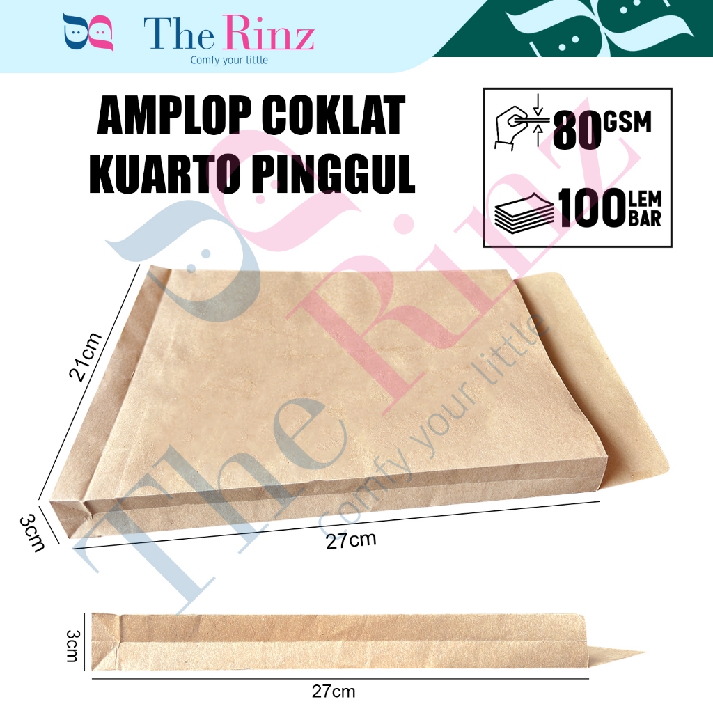 

Amplop Coklat Kuarto Pinggul 21x27x3 cm