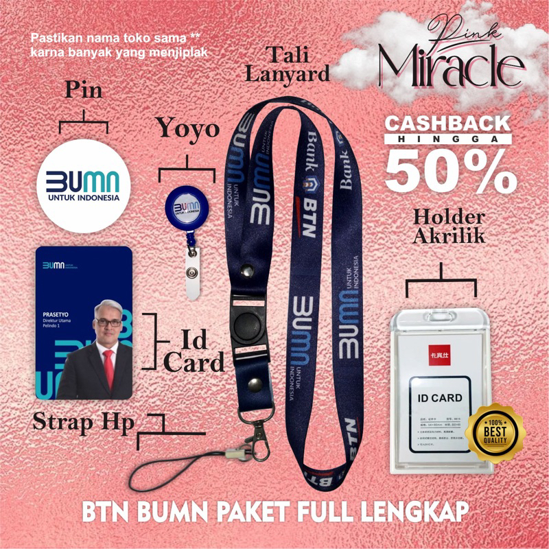 

Tali Lanyard BANK BTN / Tali Idcard BANK BTN