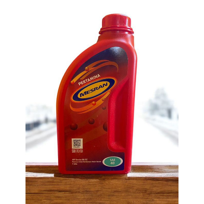 Oli mesin Mesran SAE 40 untuk mobil bensin botol 1 ltr