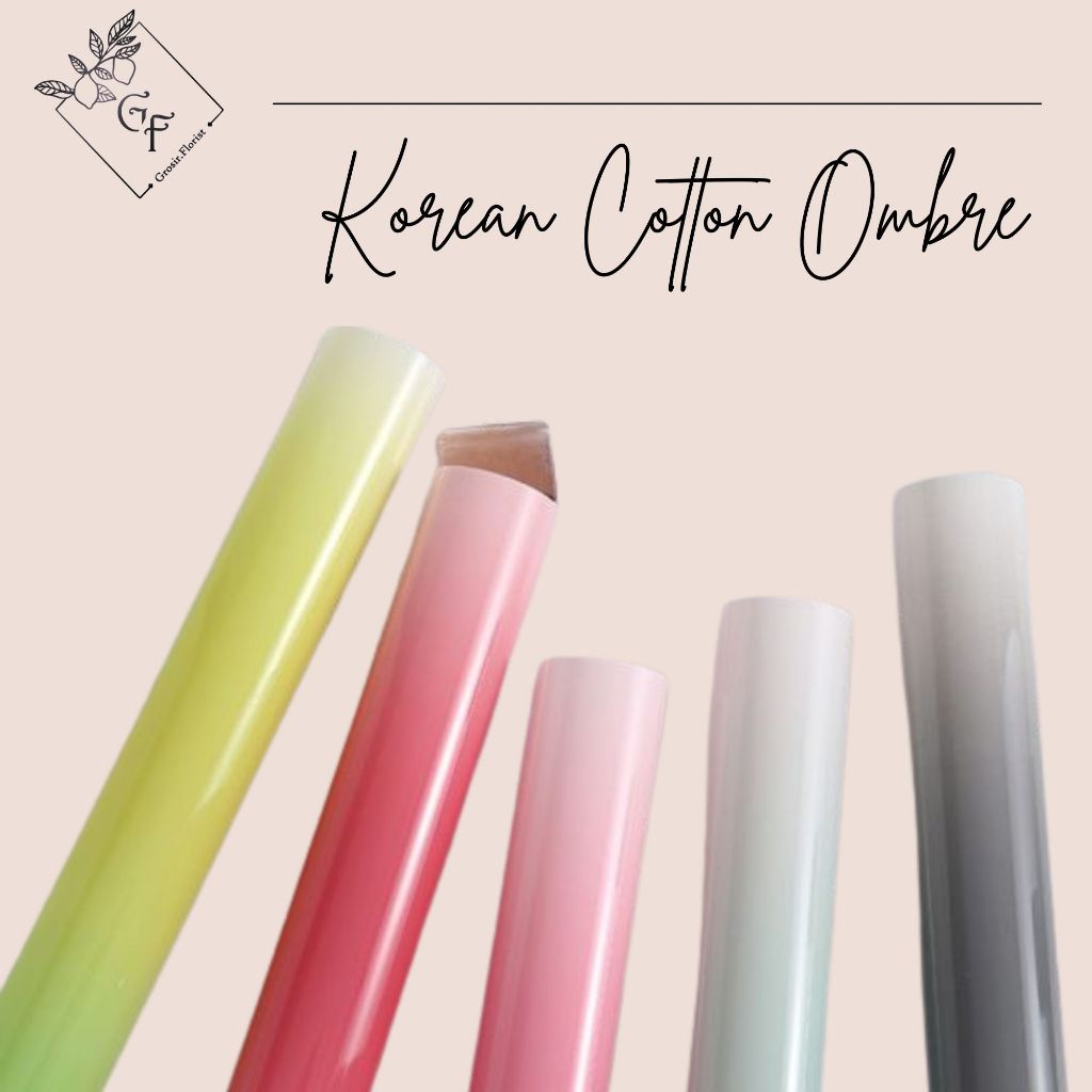 

WRAPPING BUKET OPP GRADASI KOREAN COTTON RAINBOW PAPER KERTAS BUKET LOOK KOREA PREMIUM TRANSPARANT