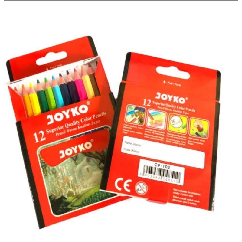 

HJK Pensil Warna Joyko 12w Pendek CP-102