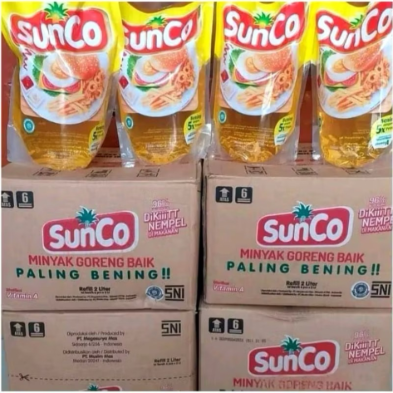 

1 Karton Minyak Goreng Sunco 2 liter isi 6pcs
