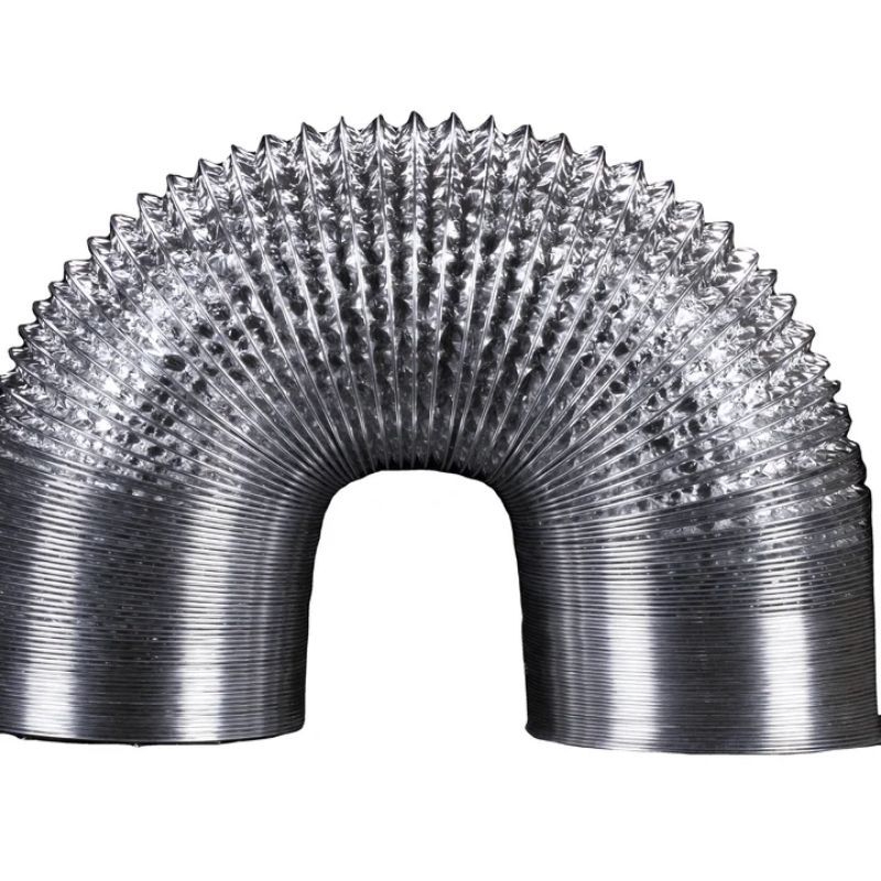 Pipa Exhaust Alumunium Ukuran 6 Inch Cerobong Asap Flexible Dapur dan Industri.