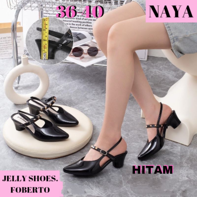 ( COD ) SPATU SEPATU JELLY SHOES JELLYSHOES PANSUS TALI HEELS CEWE CEWEK WANITA IMPOR IMPORT KOREA