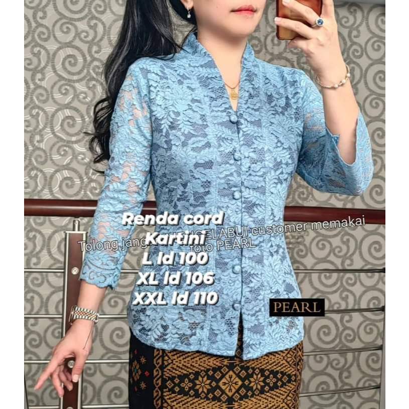 SHOOPY BLOUSE KARTINI BROKAT/BAJU KEBAYA RENDA KARTINI KONDANGAN WANITA BATAK