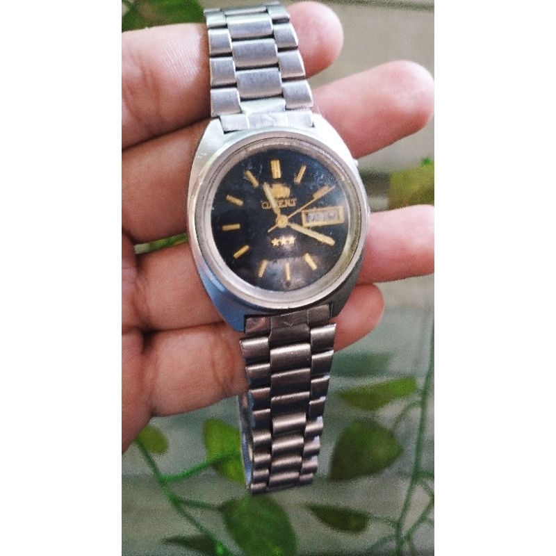 Jual Jam Tangan Orient TriStar Black Dial Rare Automatic Crystal Sapphire 21 Jewels