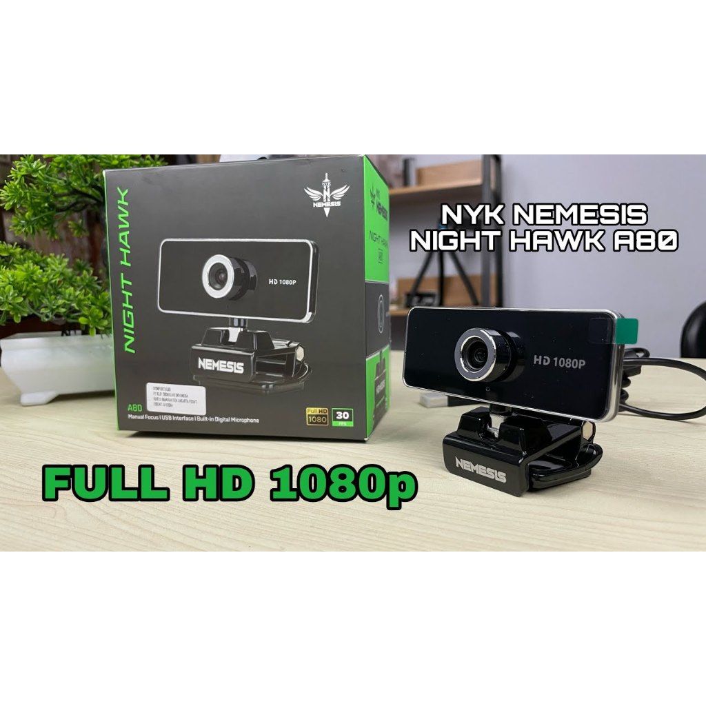 Webcam NYK A80 live streaming Webcam (webcam FHD 1080) Nemesis A-80