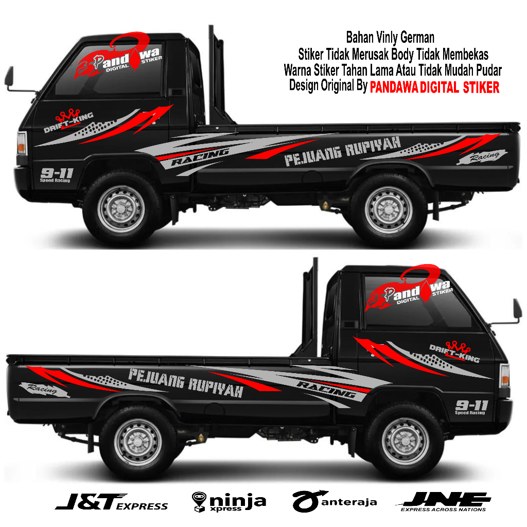 stiker cutting mobil pick up l300 sport stiker list strip mobil pick up l300 new bisa custom nama