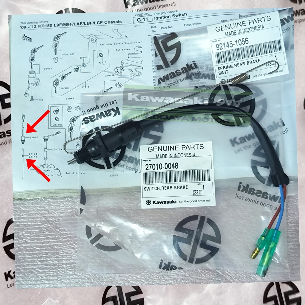 SWITCH REM BELAKANG SET PER SWITCH REM KAWASAKI NINJA R NINJA SS