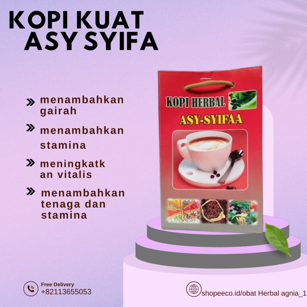 

Kopi Asy Syifa Kopi Bubuk Stamina Kopi Joss Kopi Kuat Pria Tahan Lama Kopi Berkualitas Terbaik Asli