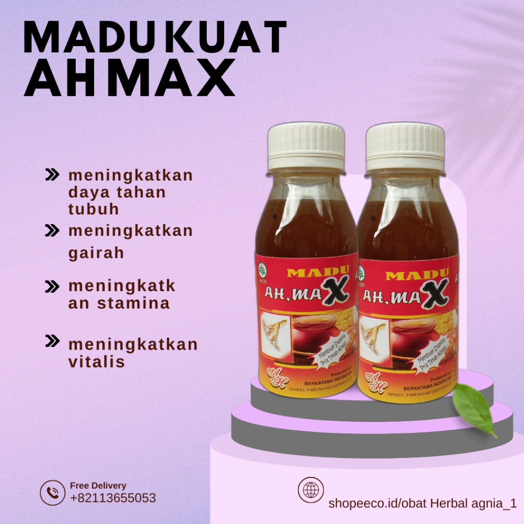 

Madu ah max Madu Herbal Alami Kesehatan Penambah Stamina Obat Herbal 100 % Alami Kualitas TerbaruCod