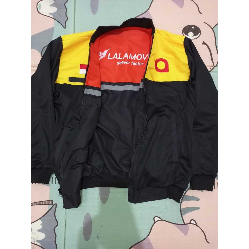 JAKET MAXIM LALAMOVE SETENGAH HTAM BORDIR