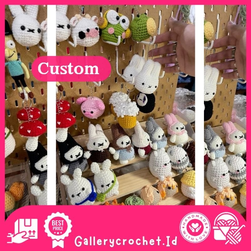 Bebas custom amigurumi apa aja| keychain amigurumi custom