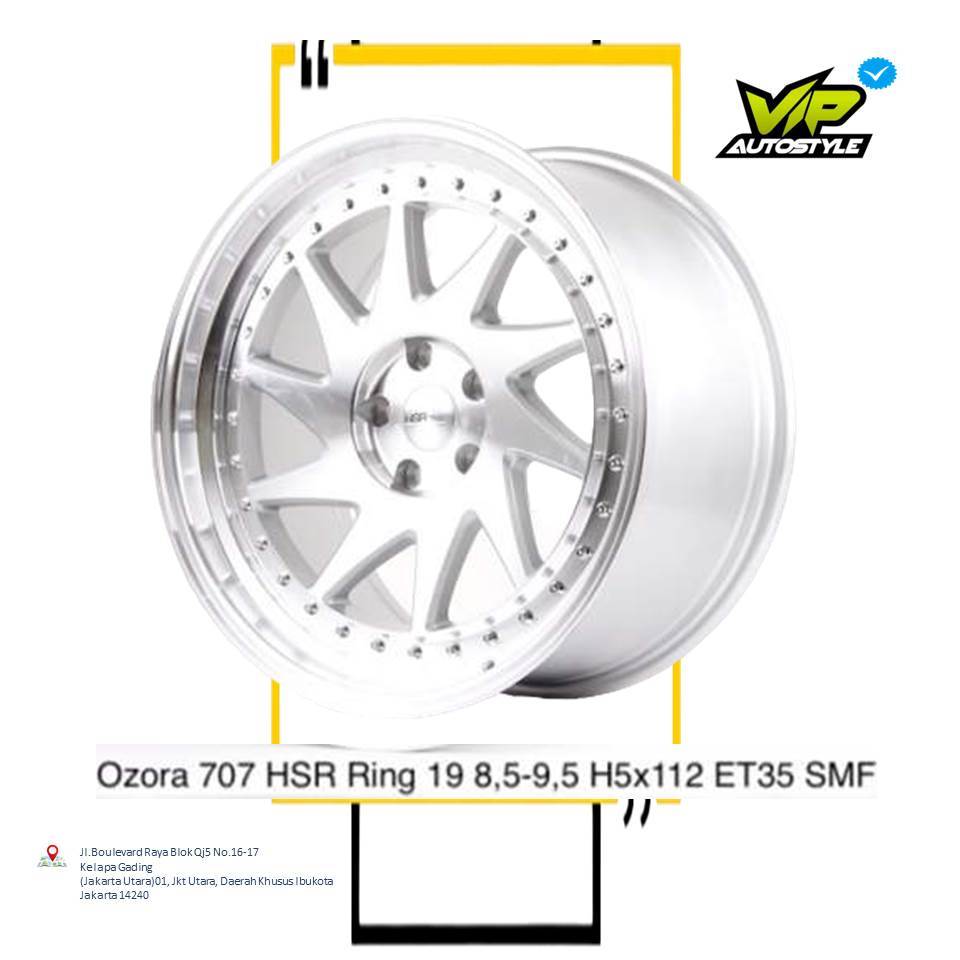 HSR OZORA R19 - Velg Mobil Mercy, Camry, Civic Pelek Celong Ring 19 - HSR Jakarta