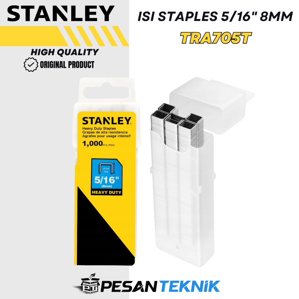 

Isi Stapless 5/16" 8MM TRA 705T STANLEY TRA705T