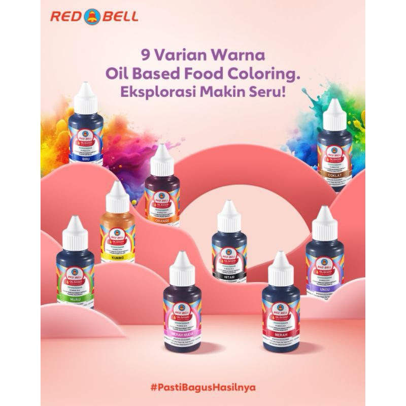 

Red Bell Oil Based Food Colouring - botol 30ml