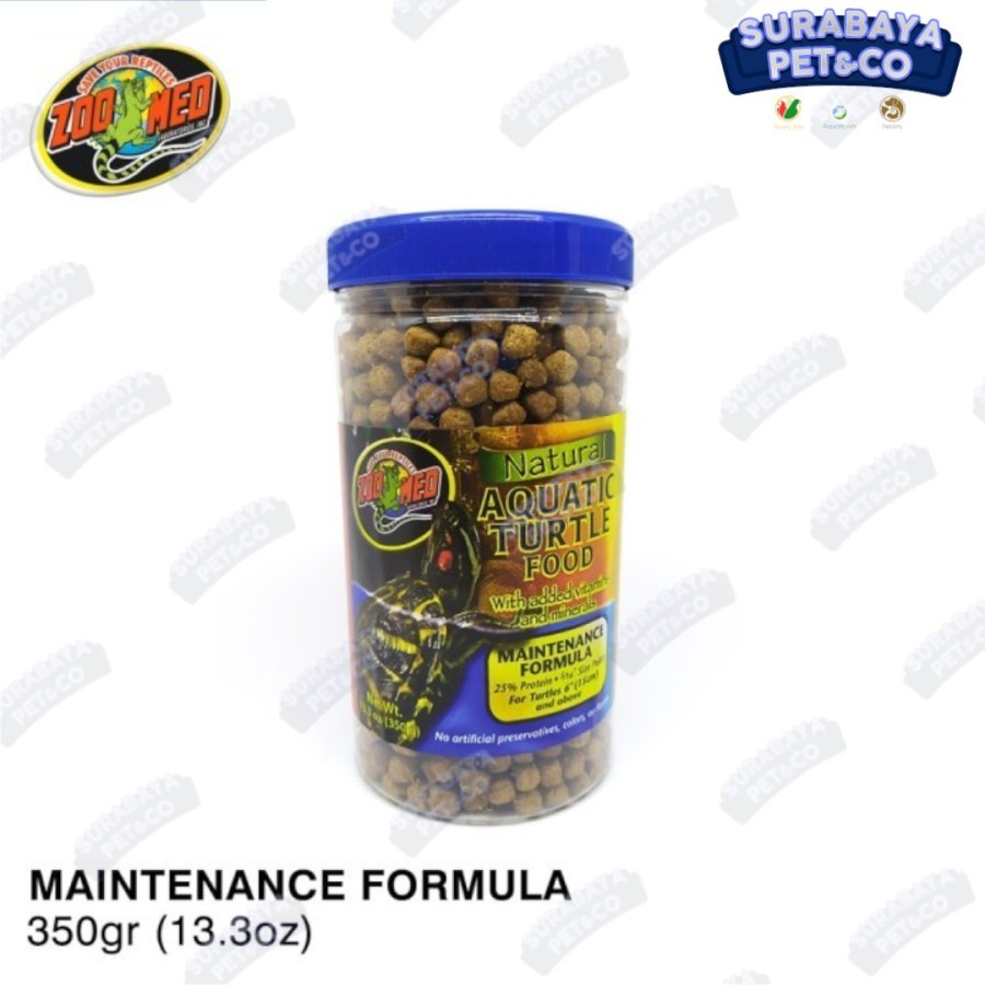 Zoomed Aquatic Turtle Food Maintenance Formula 350gr makanan kura air
