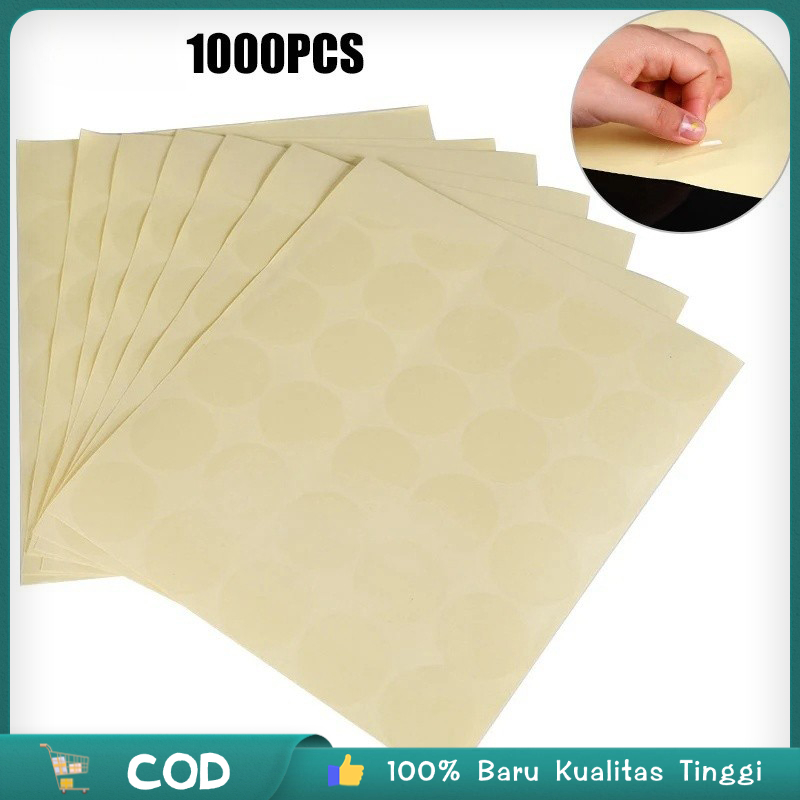 

1000 Pcs Sticker Label Transparan Segel Stiker Stiker Segel Transparant Polos Label Stiker Kemasan