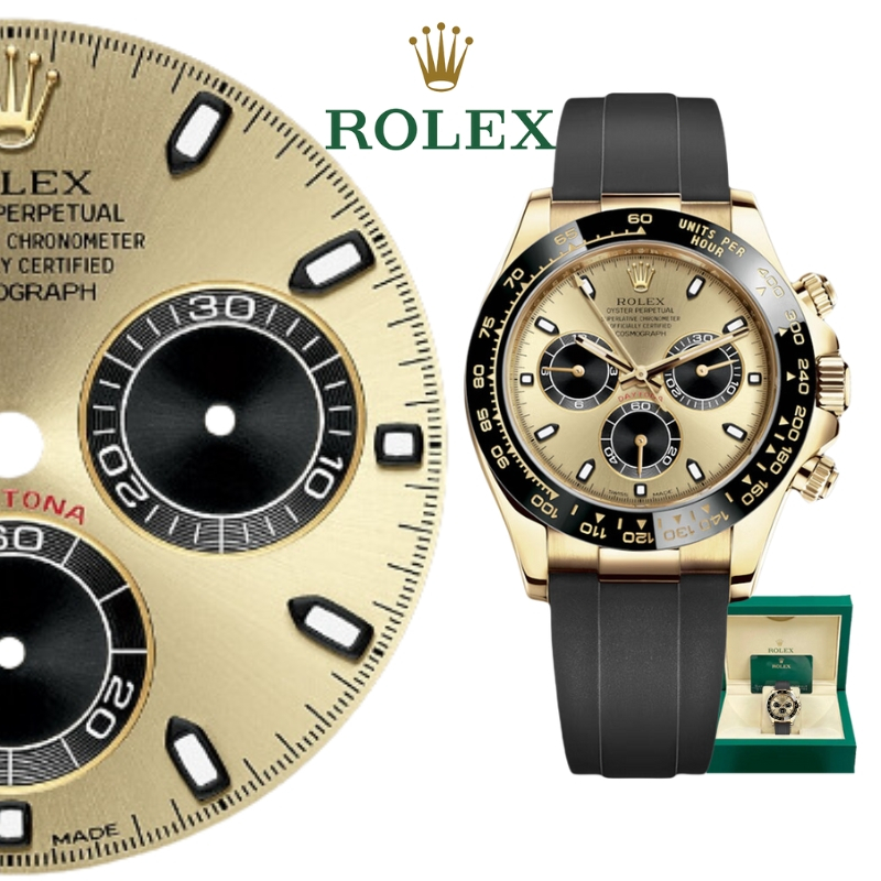 【100% ASLI】Jam Tangan Rolex pria Rolex  Cosmograph Daytona Series M116518LN-0048 40mm Dial  Kuning K