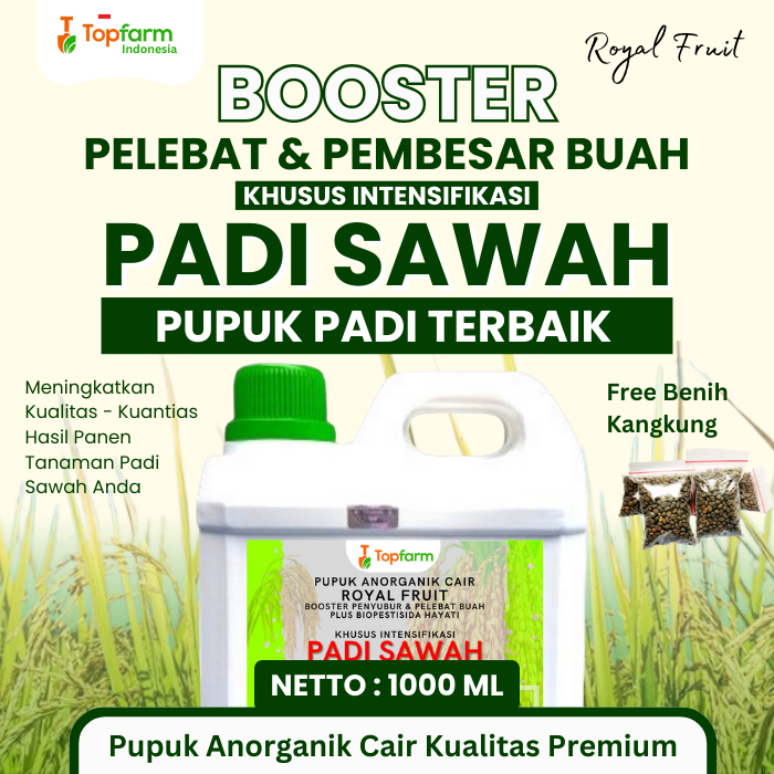 Pupuk Topfarm / Pupuk Padi Sawah Terbaik Topfarm / Pupuk Booster Bulir Padi Berisi / Pupuk Anakan Ta