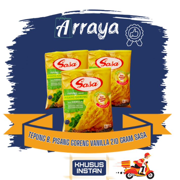 

TEPUNG B. PISANG GORENG VANILLA 210 GRAM SASA