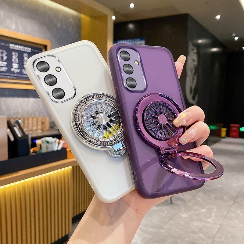 case SAMSUNG S23 FE / S21 FE silikon Sdesigh magsafe rotating Gyoscopic magsafe stand holder softcas