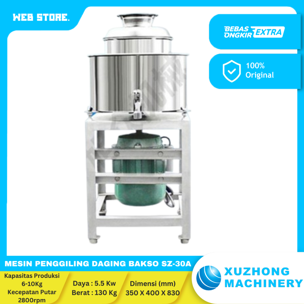 Meat Mixer Mesin Penggiling Daging Bakso Pengaduk Bakso SZ-30A XUZHONG