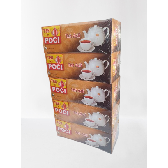 

Teh Celup Poci Wangi Teh Asli - Black Tea 25 Teabags x 5 kotak - TBB25P