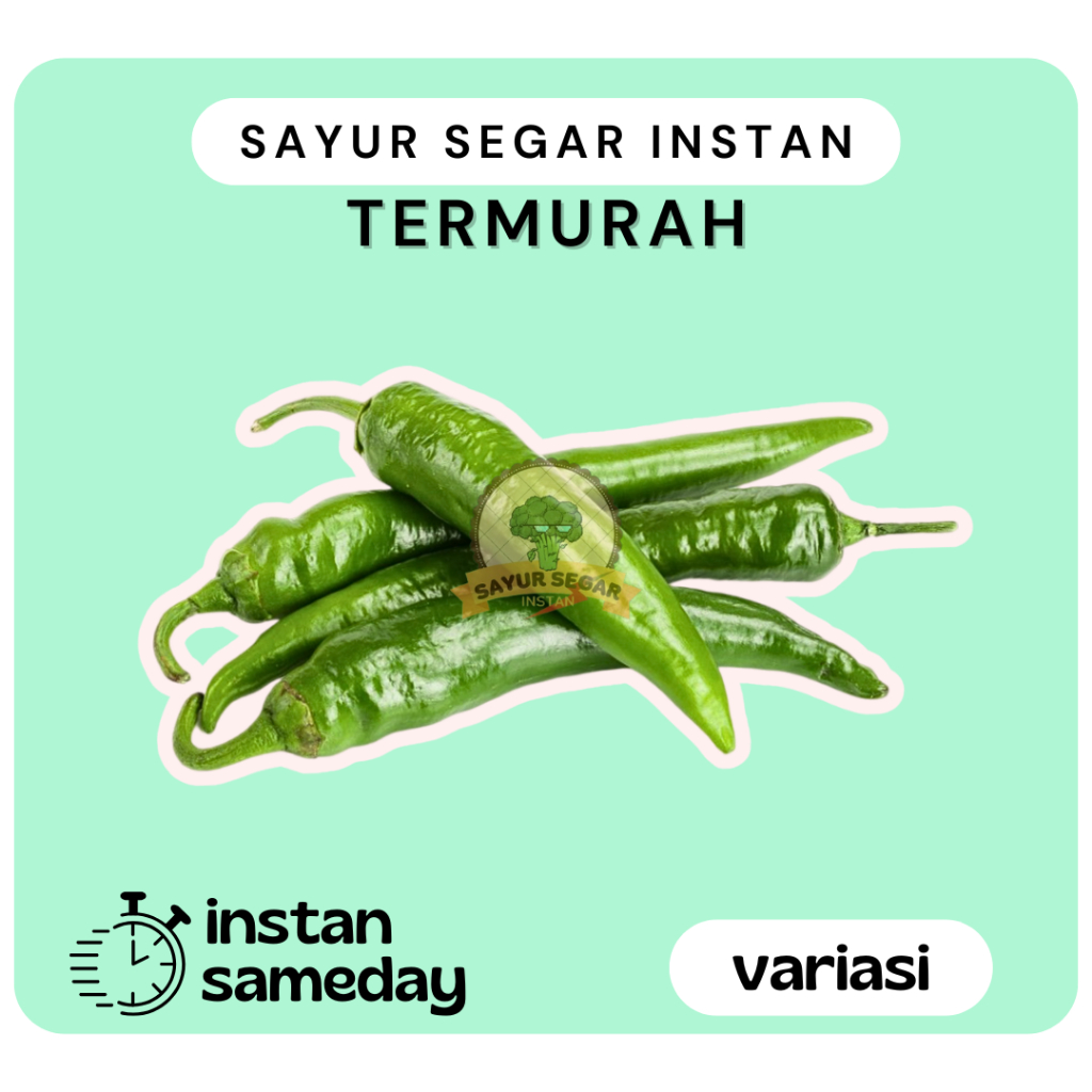 

Cabai / Cabe Hijau Besar Segar - Sayursegarinstan