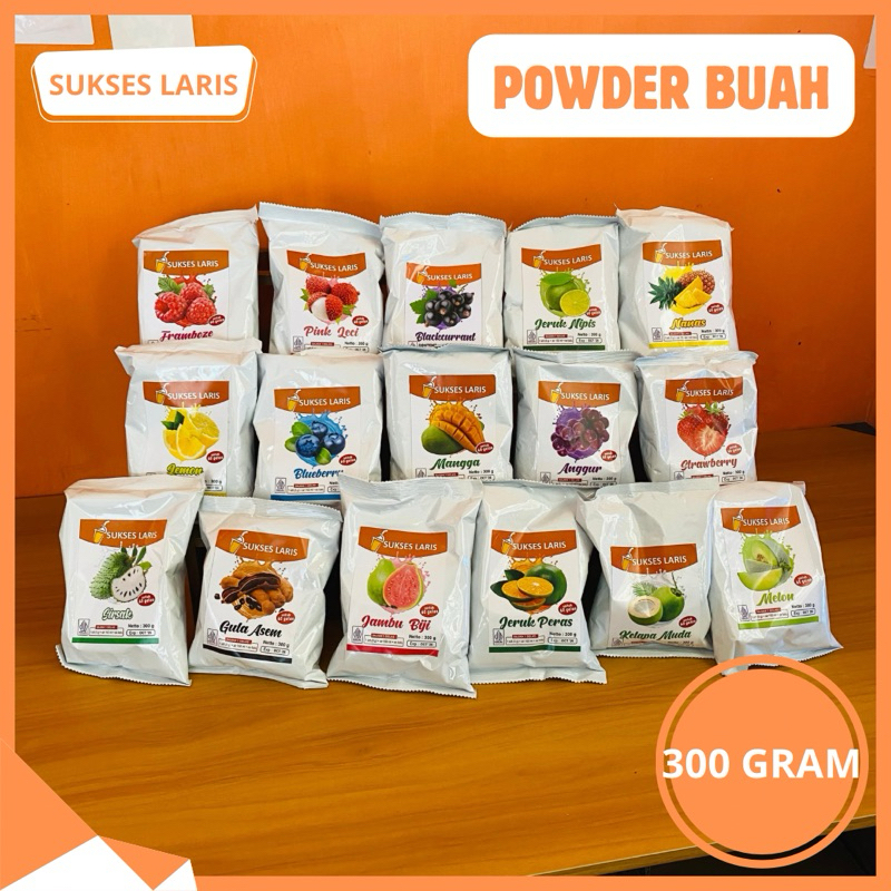 POWDER MINUMAN RASA BUAH | SERBUK MINUMAN | BUBUK MINUMAN UNTUK CAMPURAN TEH DAN ANEKA ES | POWDER S