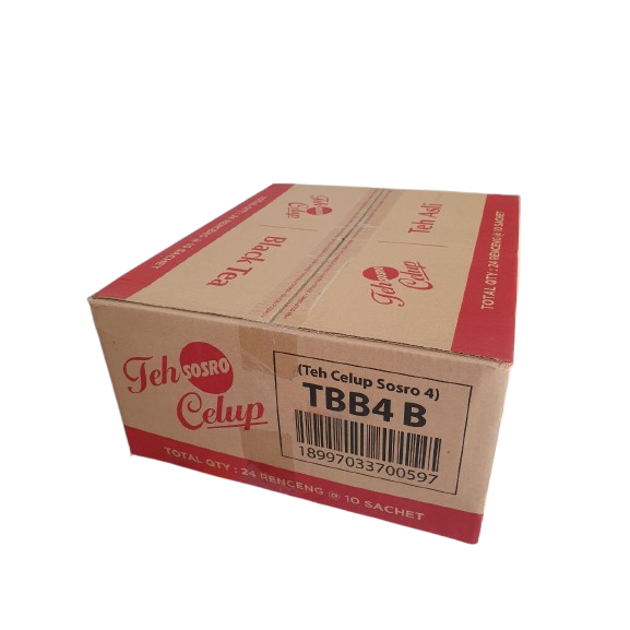 

Teh Celup Sosro 4 teabags - 1 karton isi 24 renceng - TBB4B