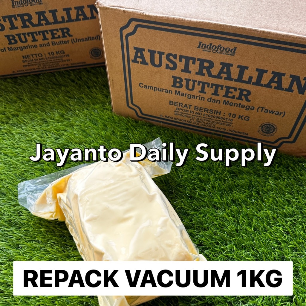 

AUSTRALIAN BUTTER 1KG REPACK / UNSALTED BUTTER AUSTRALIAN 1KG - HALAL