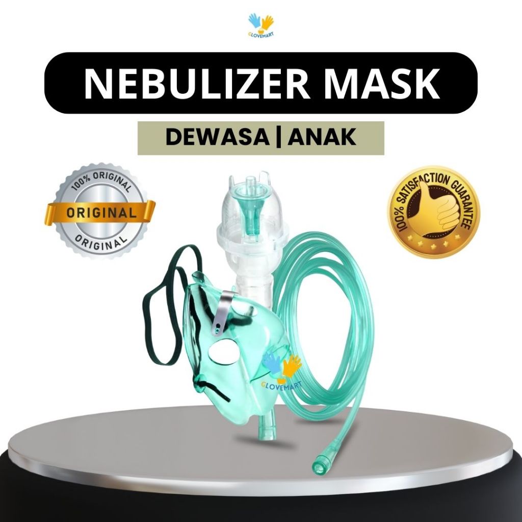 Nebulizer Mask / Masker Nebulizer Dewasa / Masker Nebulizer Anak
