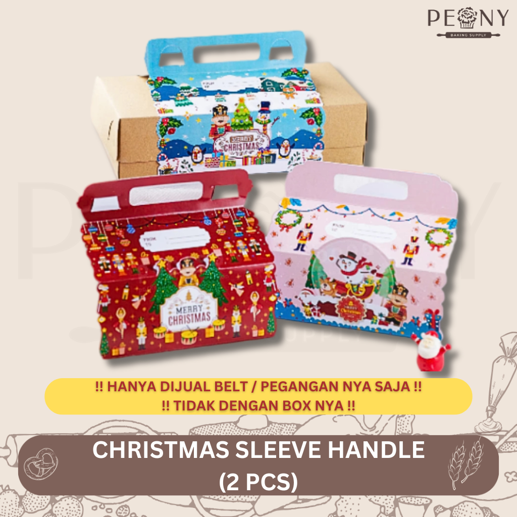 

(2PCS) CHRISTMAS SLEEVE BELT / SLEEVE BELT NATAL / DEKORASI PACKAGING NATAL / LABEL PACKAGING NATAL