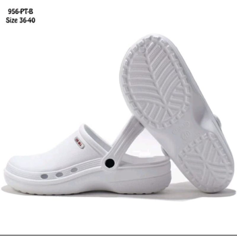 Sandal sepatu medis putih crocs pria wanita terbaru